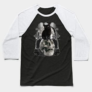 Grave Cat Baseball T-Shirt
